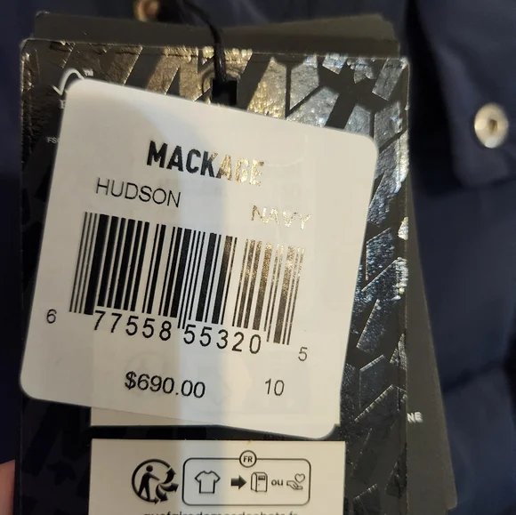 Mackage Unisex Hudson Hooded Down Jacket - Big Kid sz 10